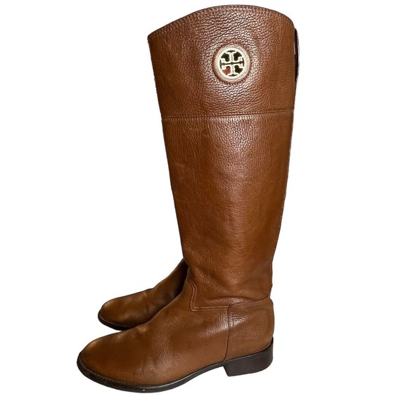 Tory Burch Shoes - Tory Burch Size 9.5 Riding Boots Junction Tumbled Leather Knee High #22158543
